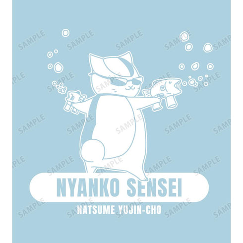 『夏目友人帳』描き下ろしイラスト ニャンコ先生 シャボン玉ver. Tシャツメンズ【202602再販】