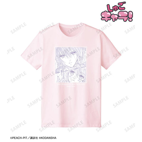 『しゅごキャラ!』日奈森あむ&月詠幾斗 原作コマTシャツ ピンクメンズ【202507再販】