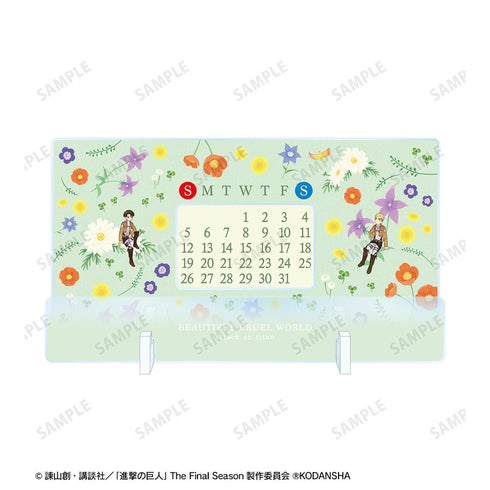 『進撃の巨人』エルヴィン&リヴァイ Botania 卓上アクリル万年カレンダー【202512再販】