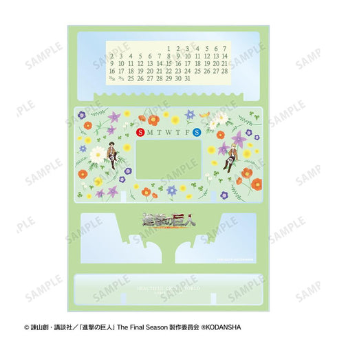 『進撃の巨人』エルヴィン&リヴァイ Botania 卓上アクリル万年カレンダー【202608再販】