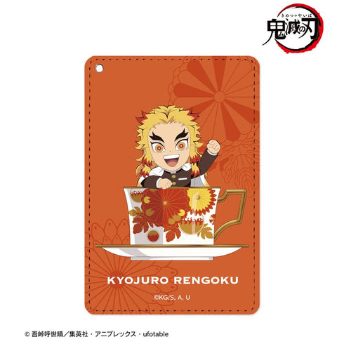 『鬼滅の刃』煉獄杏寿郎 みにきゃら ティーカップver. 1ポケットパスケース【202505再販】