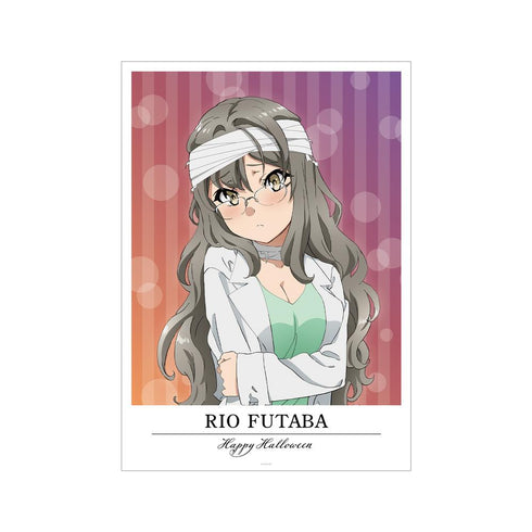 『青春ブタ野郎はバニーガール先輩の夢を見ない』描き下ろしイラスト 双葉理央 ハロウィンver. A3マット加工ポスター【202503再販】