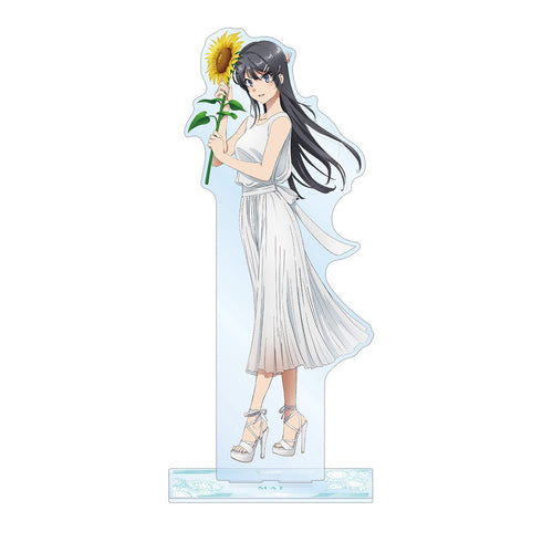 『青春ブタ野郎はバニーガール先輩の夢を見ない』描き下ろしイラスト 桜島麻衣 ひまわりと白いワンピースver. 特大アクリルスタンド【202406再販】