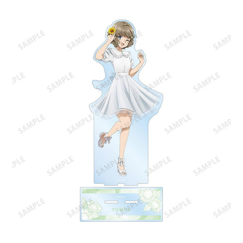 『青春ブタ野郎はバニーガール先輩の夢を見ない』描き下ろしイラスト 古賀朋絵 ひまわりと白いワンピースver. 特大アクリルスタンド【202503再販】