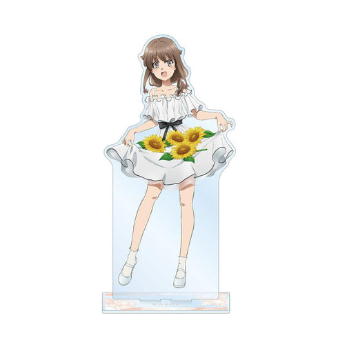 『青春ブタ野郎はバニーガール先輩の夢を見ない』描き下ろしイラスト 梓川かえで ひまわりと白いワンピースver. 特大アクリルスタンド【202604再販】