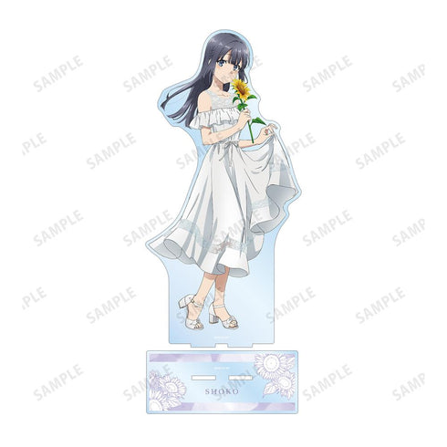 『青春ブタ野郎はバニーガール先輩の夢を見ない』描き下ろしイラスト 牧之原翔子 ひまわりと白いワンピースver. 特大アクリルスタンド【202503再販】