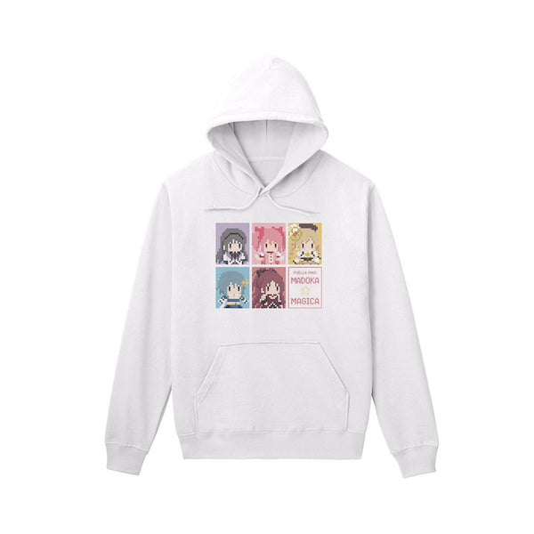 『魔法少女まどか☆マギカ』魔法少女集合 パーカー(ワンナイト人狼コラボドット絵ver.)メンズ【202609再販】