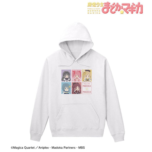 『魔法少女まどか☆マギカ』魔法少女集合 パーカー(ワンナイト人狼コラボドット絵ver.)レディース【202604再販】