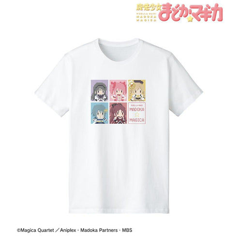 『魔法少女まどか☆マギカ』魔法少女集合 Tシャツ(ワンナイト人狼コラボドット絵ver.)レディース【202604再販】