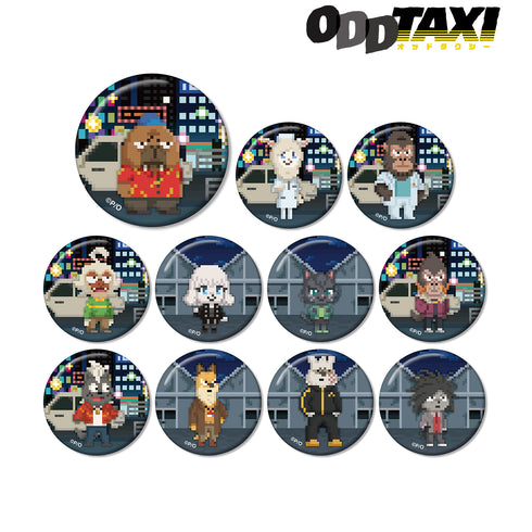 『オッドタクシー』トレーディング⽸バッジ(ワンナイト⼈狼コラボドット絵ver.)BOX