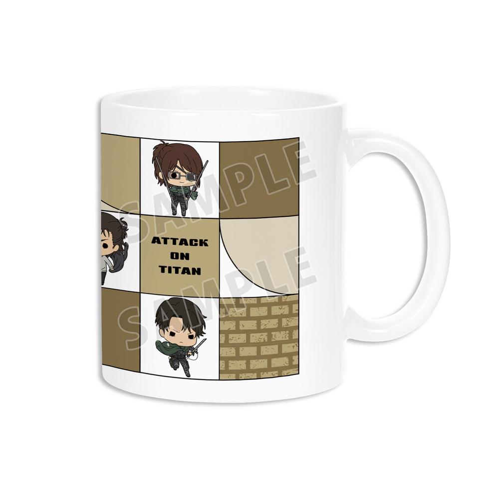 進撃の巨人 wit studio ティーポット マグカップ 皿 リヴァイ 紅茶缶