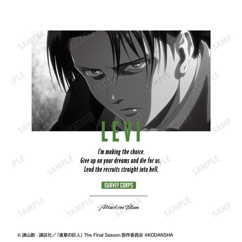 『進撃の巨人』リヴァイ 台詞Tシャツメンズ【202512再販】
