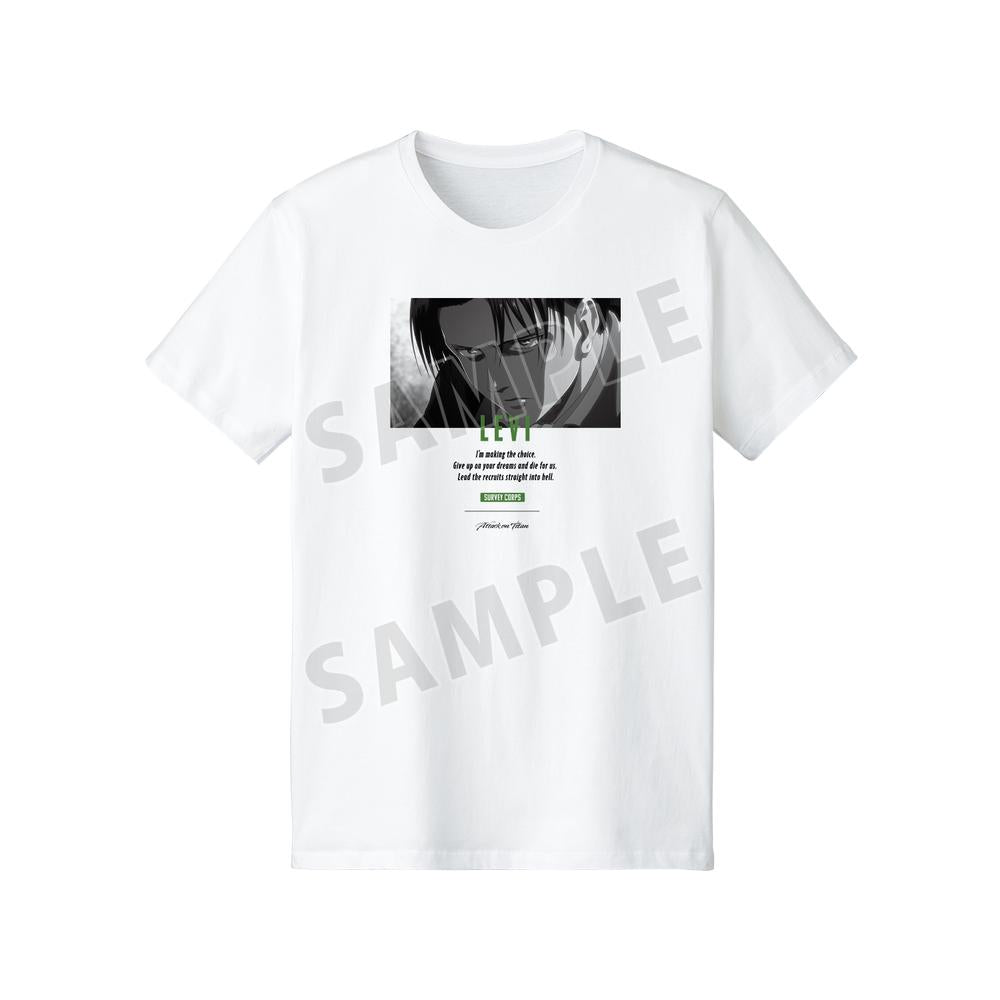 リヴァイ 台詞Tシャツ レディース L 進撃の巨人』リヴァイ 台詞Tシャツレディース【202407再販】 - Anime