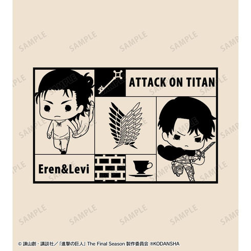 『進撃の巨人』エレン&リヴァイ TINY BIGジップトートバッグ【202608再販】