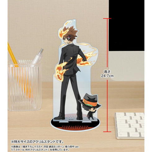 『家庭教師ヒットマンREBORN!』描き下ろしイラスト スペルビ・スクアーロ(10年後) 戦う背中ver. 1/7スケール 特大アクリルスタンド【202512再販】