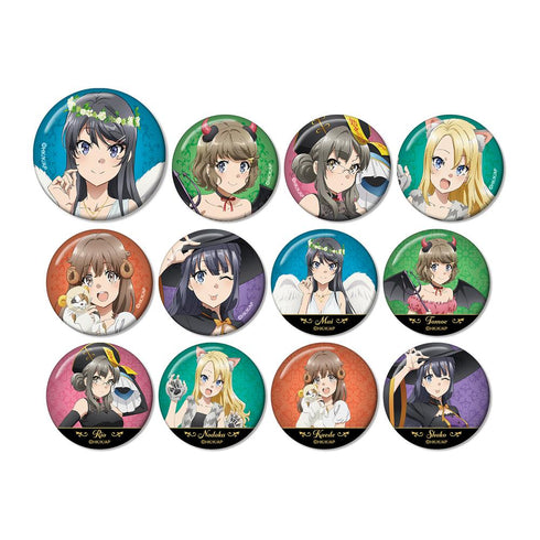 『青春ブタ野郎はバニーガール先輩の夢を見ない』描き下ろしイラスト ハロウィン2022ver. トレーディング缶バッジ(単位/BOX)【202512再販】