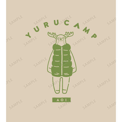 『ゆるキャン△』犬山あおい モチーフ柄 Tシャツメンズ【202408再販】