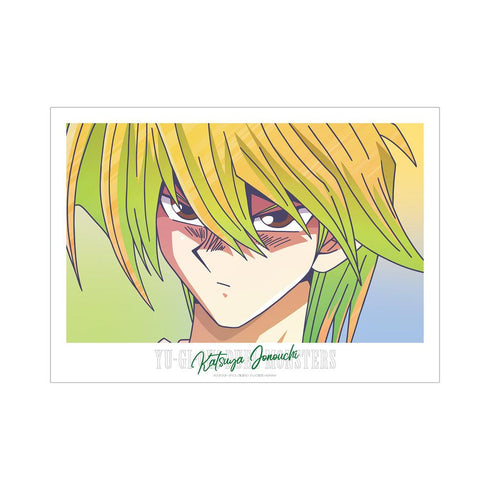 『遊☆戯☆王デュエルモンスターズ』城之内克也 Ani-Art clear label A3マット加工ポスター【202510再販】