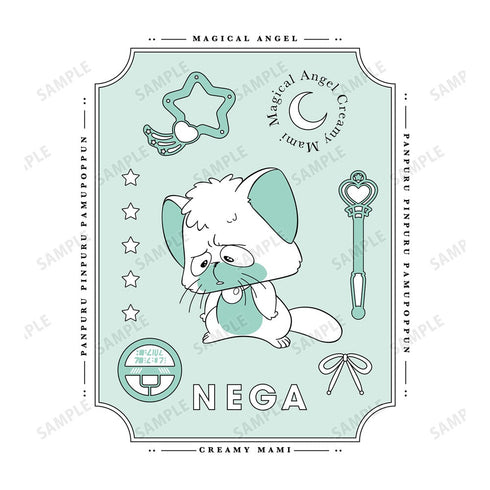 『魔法の天使クリィミーマミ』ネガ モチーフ柄 Tシャツレディース【202406再販】