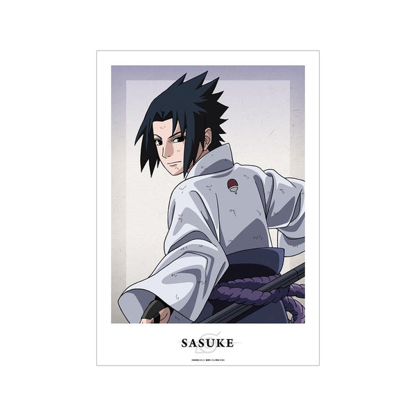 『NARUTO-ナルト- 疾風伝』描き下ろしイラスト うちはサスケ 戦う背中ver. A3マット加工ポスター【202501再販】