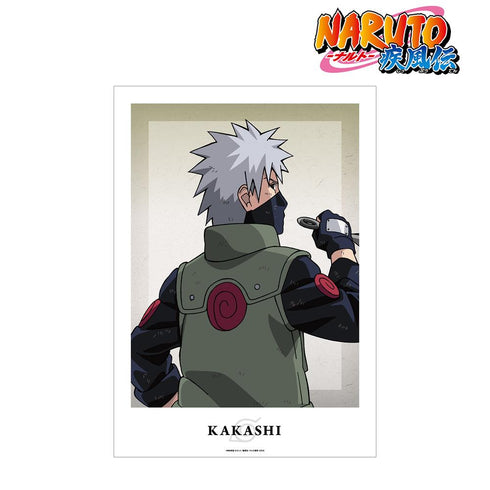 『NARUTO-ナルト- 疾風伝』描き下ろしイラスト はたけカカシ 戦う背中ver. A3マット加工ポスター【202501再販】