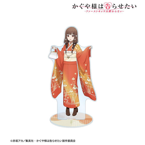 『かぐや様は告らせたい-ファーストキッスは終わらない-』描き下ろしイラスト 伊井野ミコ 振袖&着物ver. 1/7スケール 特大アクリルスタンド【202411再販】