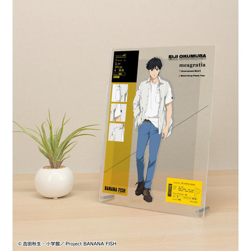 『BANANA FISH』meagratiaコラボ 描き下ろしイラスト 奥村英二 私服ver. A4アクリルパネル【202512再販】