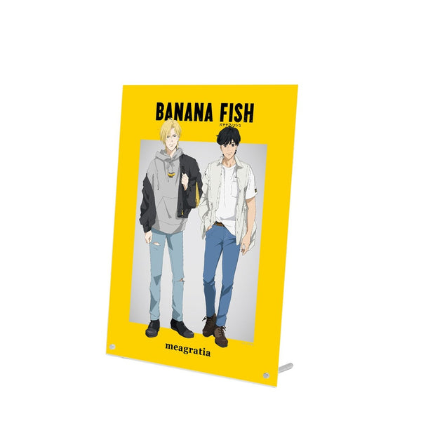 『BANANA FISH』meagratiaコラボ 描き下ろしイラスト アッシュ・リンクス&奥村英二 私服ver. A4アクリルパネル【202609再販】