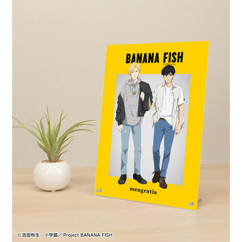 『BANANA FISH』meagratiaコラボ 描き下ろしイラスト アッシュ・リンクス&奥村英二 私服ver. A4アクリルパネル【202512再販】