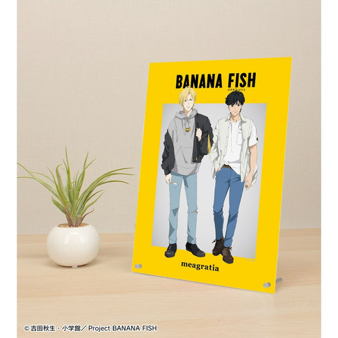 『BANANA FISH』meagratiaコラボ 描き下ろしイラスト アッシュ・リンクス&奥村英二 私服ver. A4アクリルパネル【202609再販】