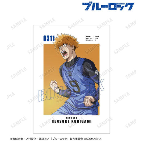 『ブルーロック』國神 錬介 キャラクタービジュアルA3マット加工ポスター【202602再販】