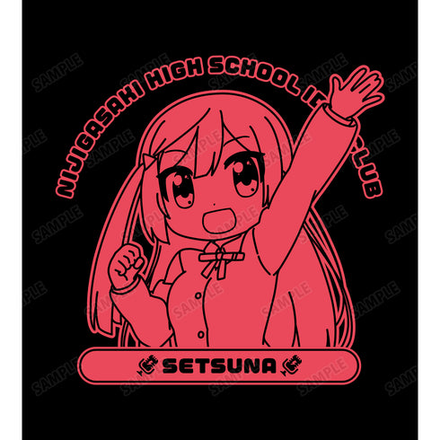 『ラブライブ!虹ヶ咲学園スクールアイドル同好会』にじよん あにめーしょん 優⽊ せつ菜 カレッジTシャツ(メンズ/レディース)