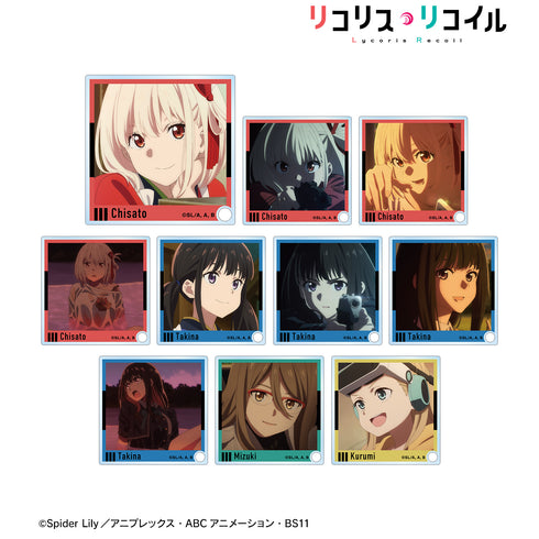 『リコリス・リコイル』トレーディング場⾯写アクリルスタンドパネル(全10種)BOX