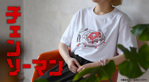 『チェンソーマン』イラストレーター鬼頭祈コラボ ビッグTシャツ(デンジ)