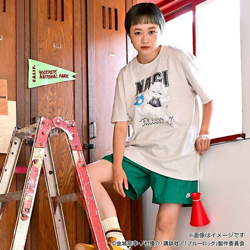 『ブルーロック』Ms LUTRAコラボ ゆったりTシャツ(凪 誠士郎)