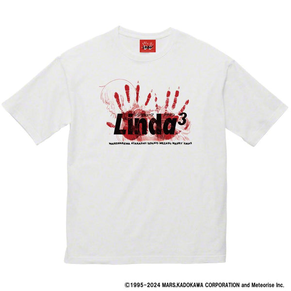 『リンダキューブ』30周年記念Tシャツ 描き下ろしイラスト2025年ver. ホワイト