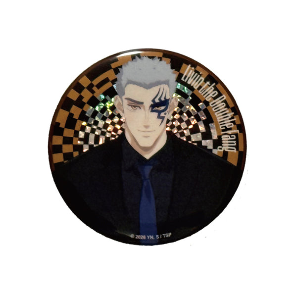 『TRIGUN STARGAZE』描き下ろし メタリック缶バッジ【リヴィオ・ザ・ダブルファング】