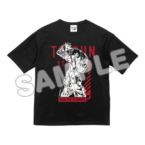 『TRIGUN STARGAZE』ティザービジュアル Tシャツ ブラック フリーサイズ