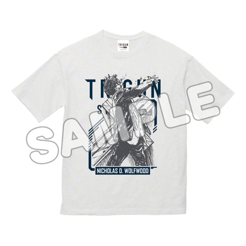 『TRIGUN STARGAZE』ニコラスビジュアル Tシャツ ホワイト フリーサイズ