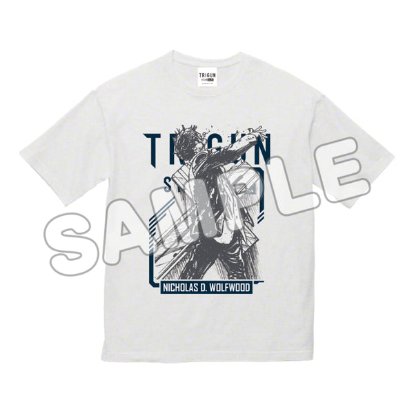 『TRIGUN STARGAZE』ニコラスビジュアル Tシャツ ホワイト フリーサイズ