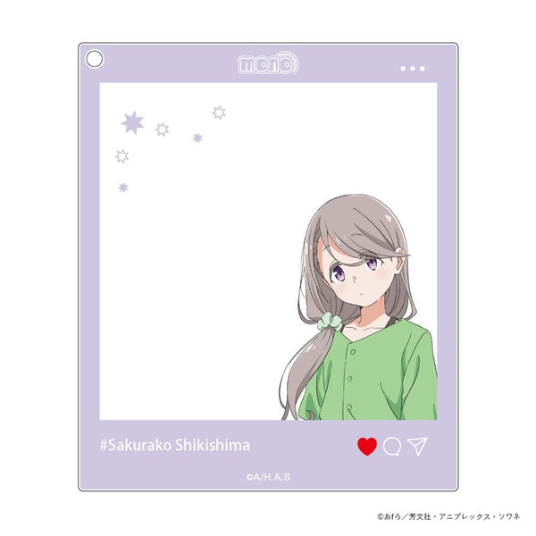 『mono』SNS風アクリルキーホルダー 敷島桜子