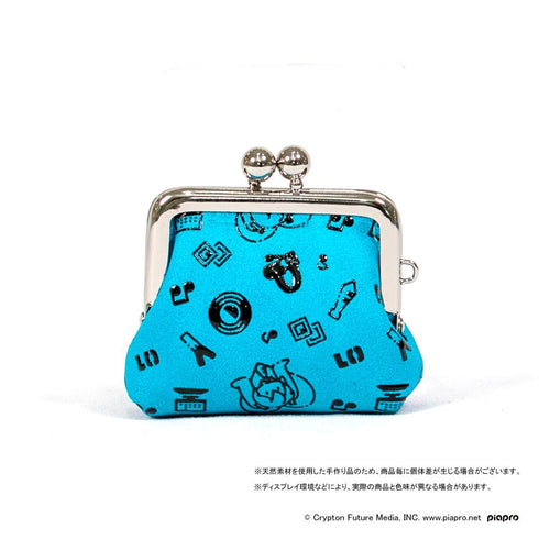 『初音ミク×甲州印伝』底つまみがま口 Future/未来