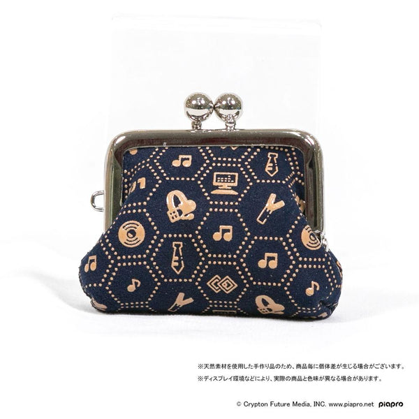 『初音ミク×甲州印伝』底つまみがま口 Tradition/伝統