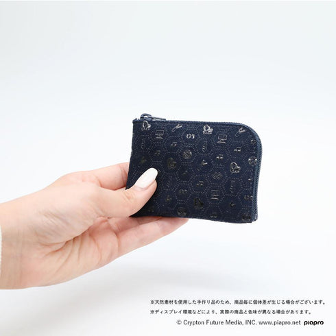 『初音ミク×甲州印伝』角小銭入れ Tradition/伝統