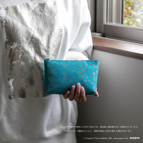 『初音ミク×甲州印伝』小物入れ(小) Future/未来