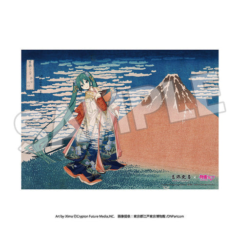 『葛飾北斎×初音ミク』B2布ポスター 冨嶽三十六景 凱風快晴 【日本限定】【202601再販】