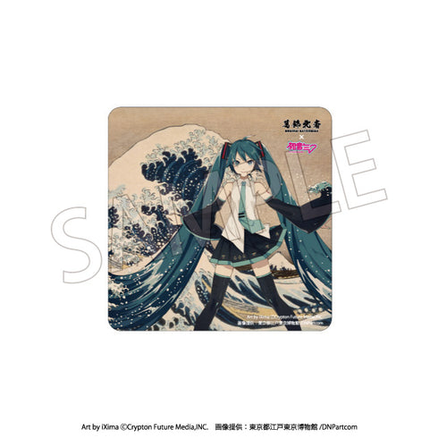『葛飾北斎×初音ミク』カーマグネット 冨嶽三十六景 神奈川沖浪裏【202607再販】