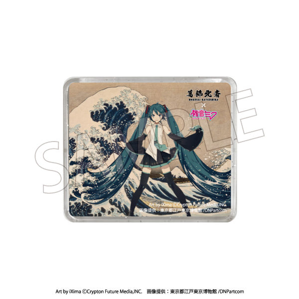 『葛飾北斎×初音ミク』立体マグネット 冨嶽三十六景 神奈川沖浪裏【202607再販】