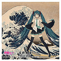 『初音ミク×葛飾北斎』iXima ステッカー 神奈川沖波裏