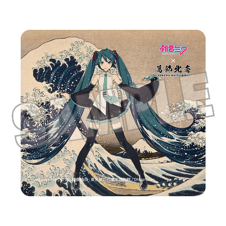葛飾北斎×初音ミク』iXima マウスパッド 神奈川沖波裏【202607再販